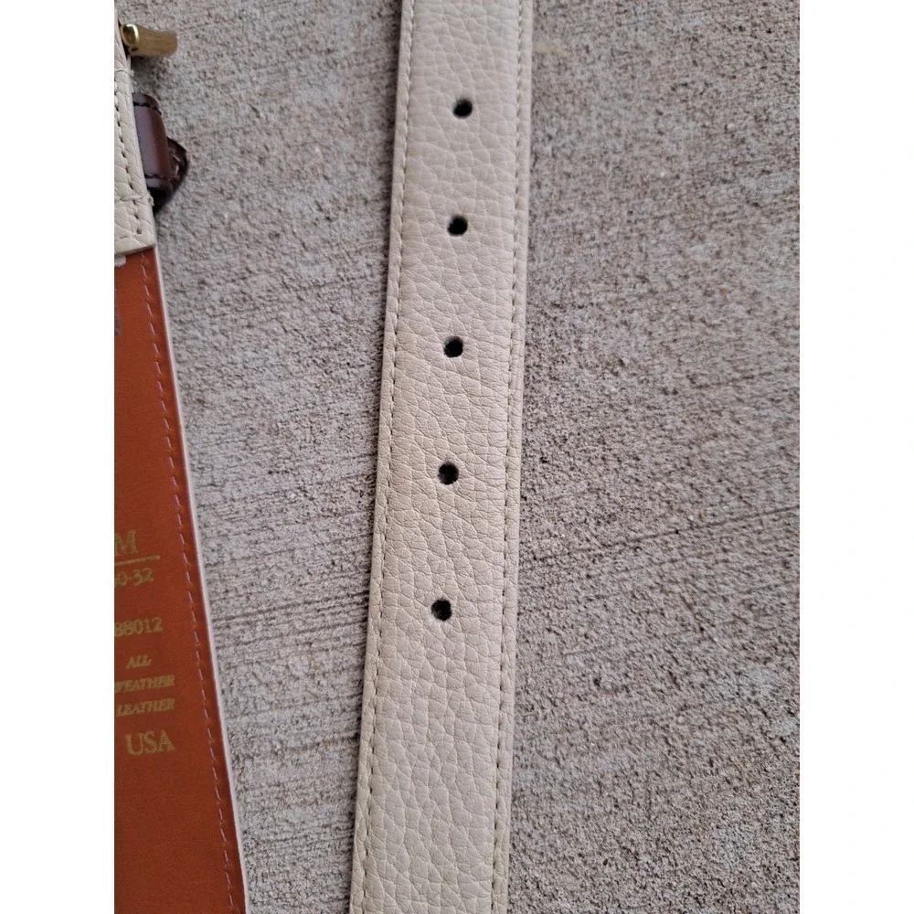 Dooney & Bourke Women's Leather Beige Belt M 30-32 88012 Made In USA 
